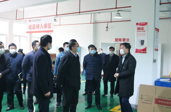 邓剑军一行赴颍东区调研企业复工复产工作