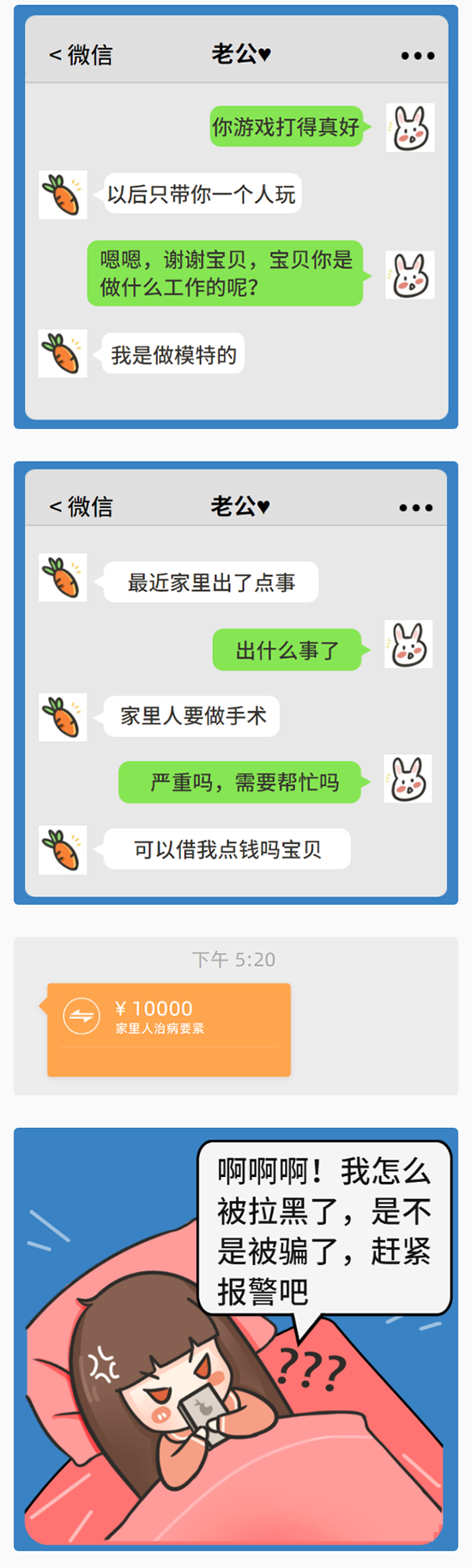 “高富帅”频频向女友借钱？异地“网恋”可得长点心
