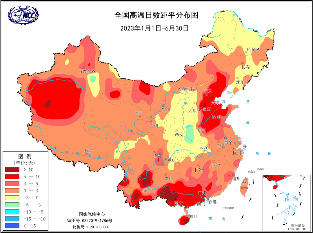 我国高温日数创历史新高