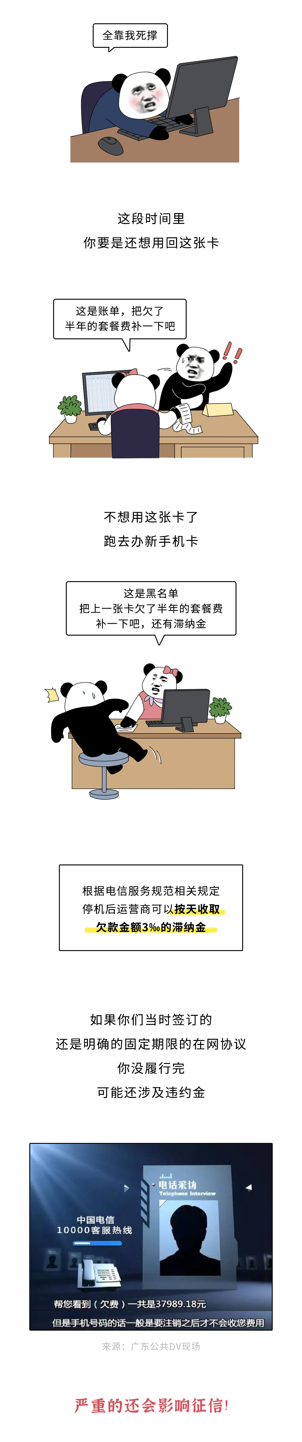 一直没注销的手机卡、银行卡，最后会欠很多钱吗？